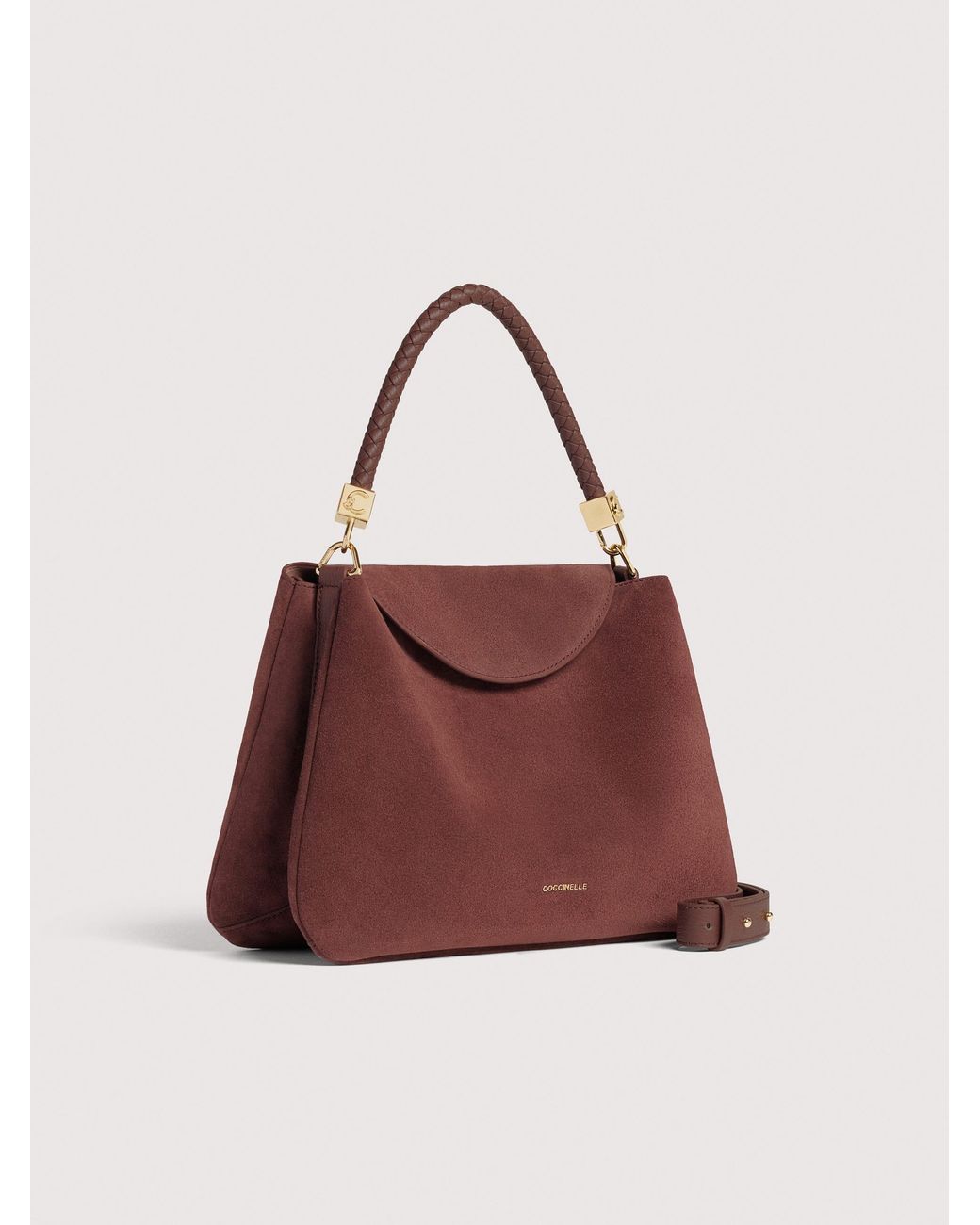 Coccinelle Red Suede Handbag Tiggy Medium