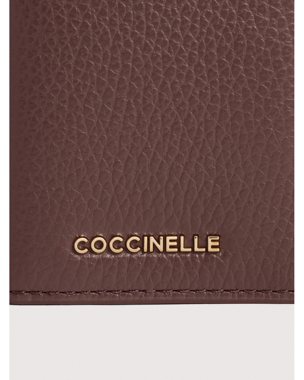 Coccinelle Multicolor Grained Leather Card Holder Metallic Small