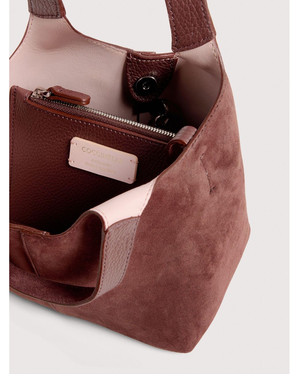 Coccinelle Multicolor Suede Handbag C-Easy Suede Small