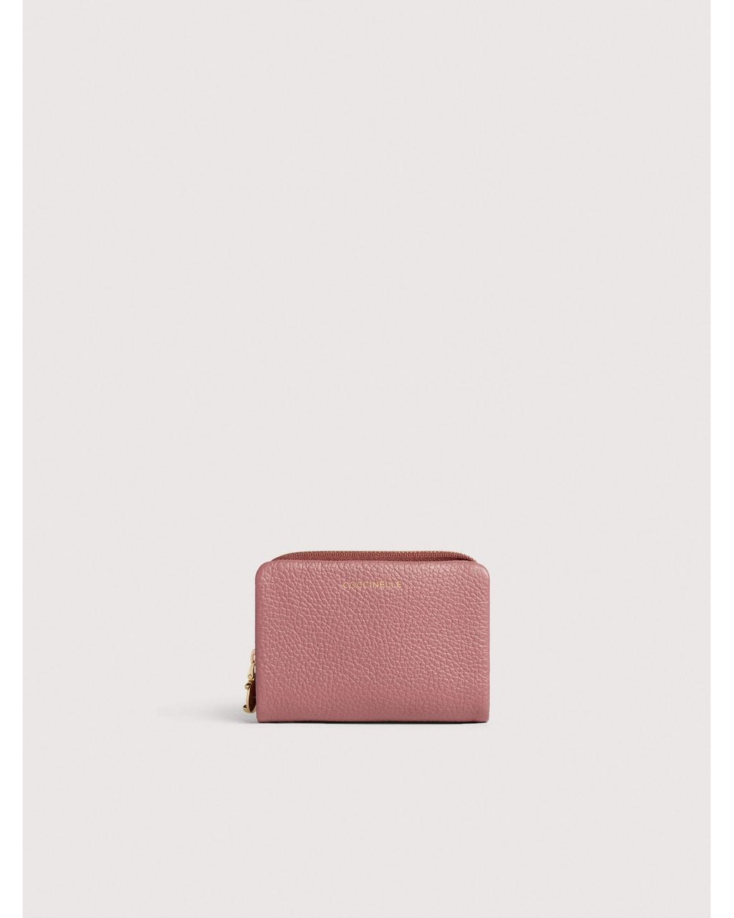 Coccinelle Pink Small Grained Leather Wallet C-Me Medium