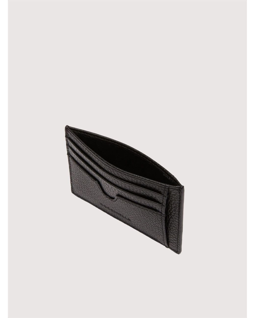 Coccinelle Black Grainy Leather Card Holder Smart To Go Small