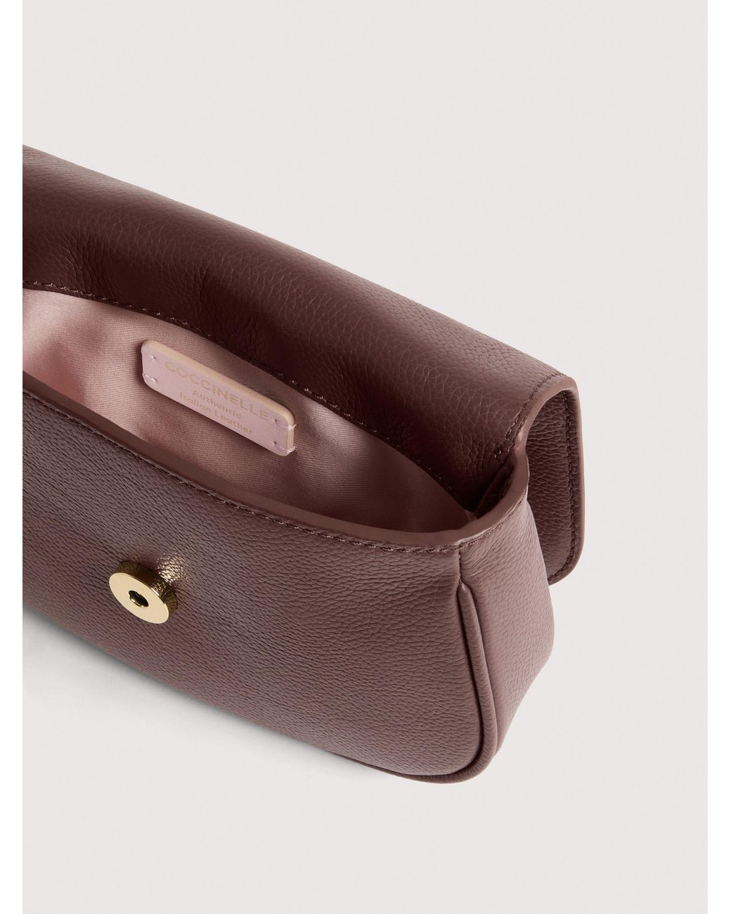 Coccinelle Pink Micro Grained Leather Minibag Mavery Mini