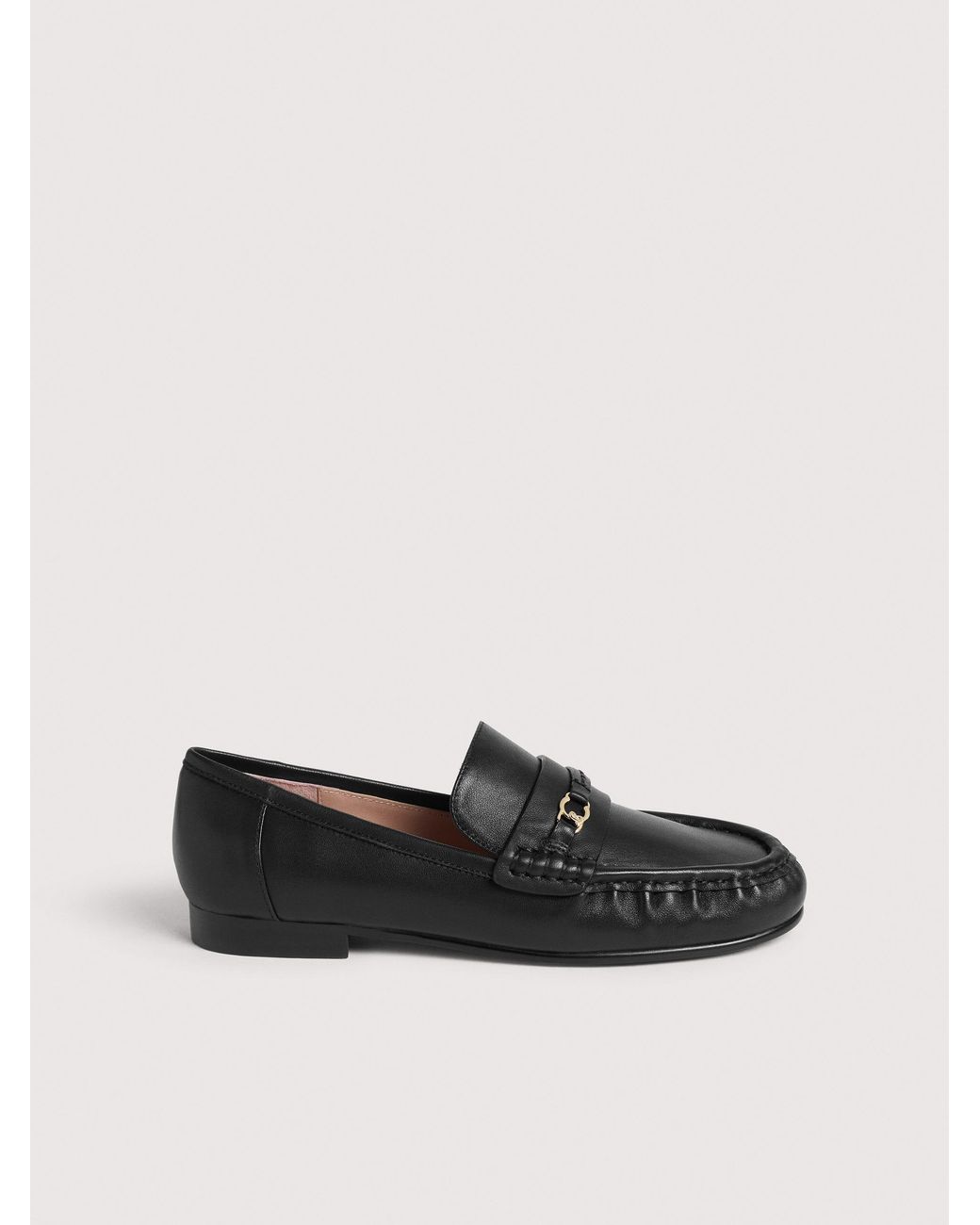 Coccinelle Black Smooth Leather Loafers C-Easy