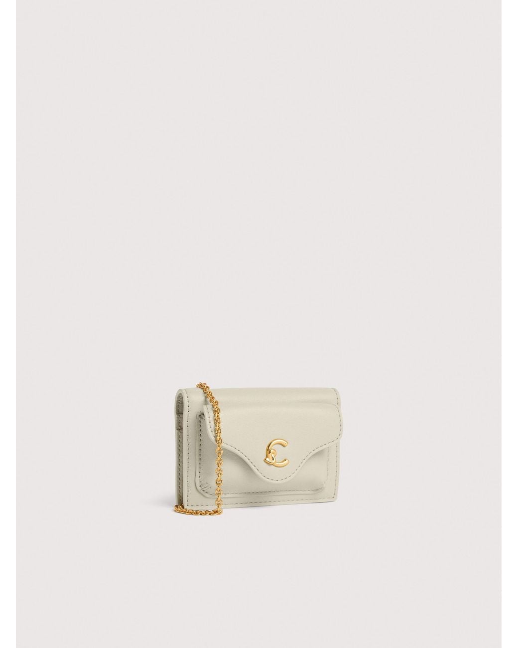 Coccinelle Natural Smooth Leather Card Holder C-Me