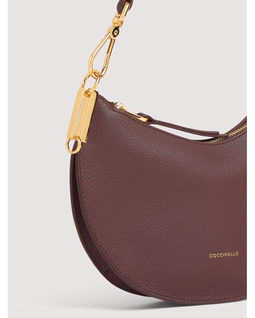 Coccinelle Pink Two-Sided Leather Shoulder Bag Sunup Small