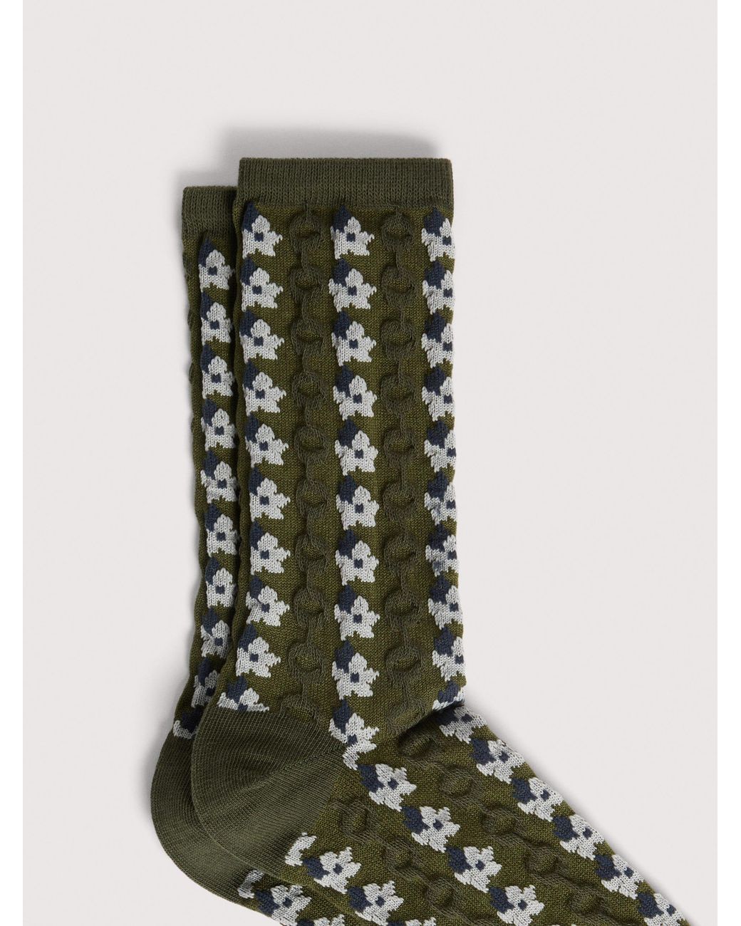 Coccinelle Multicolor Cotton-Blend Socks Floral 3D