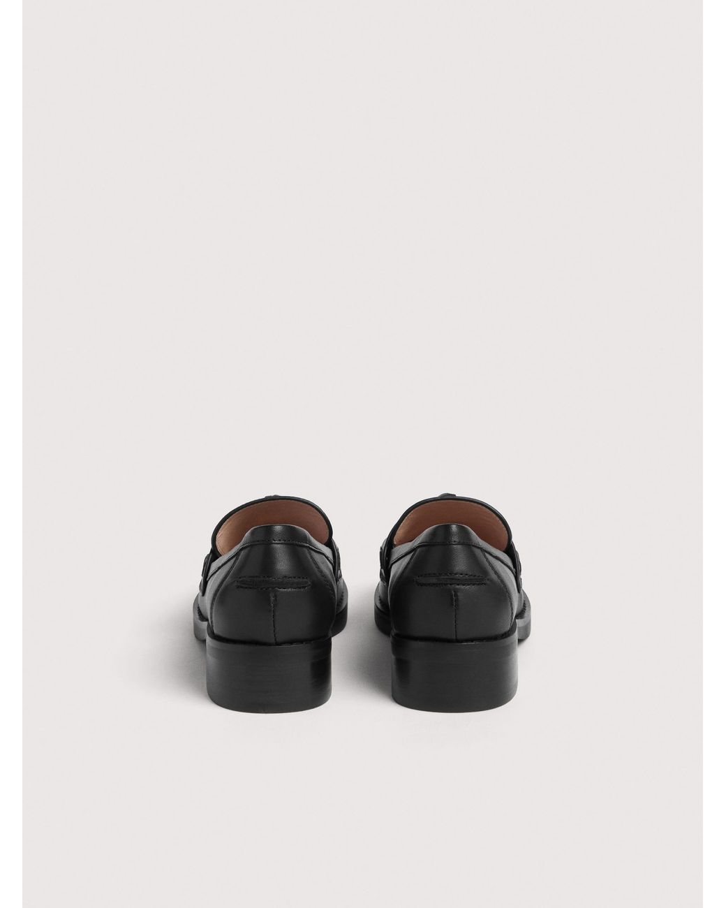 Coccinelle Black Smooth Leather Loafers Beat