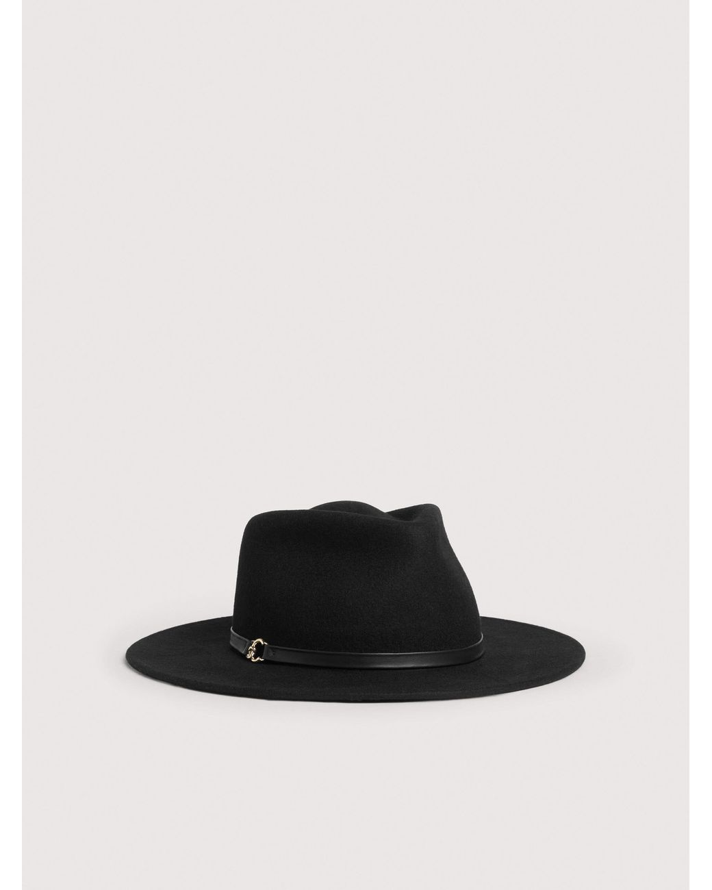 Coccinelle Black Wool Hat Elise