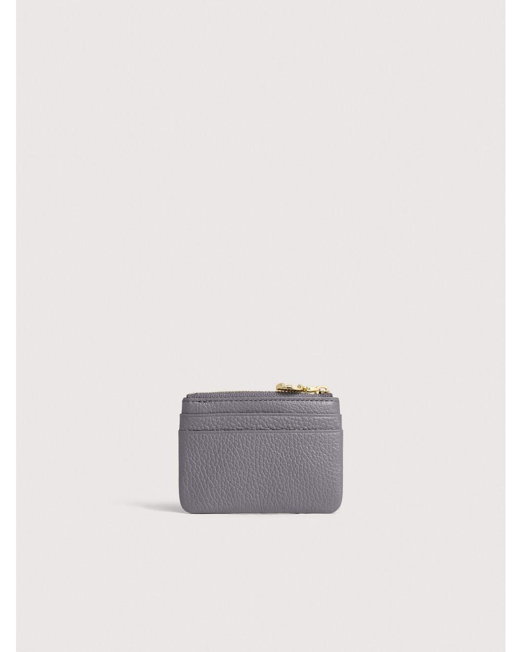 Coccinelle White Grained Leather Card Holder C-Me Small