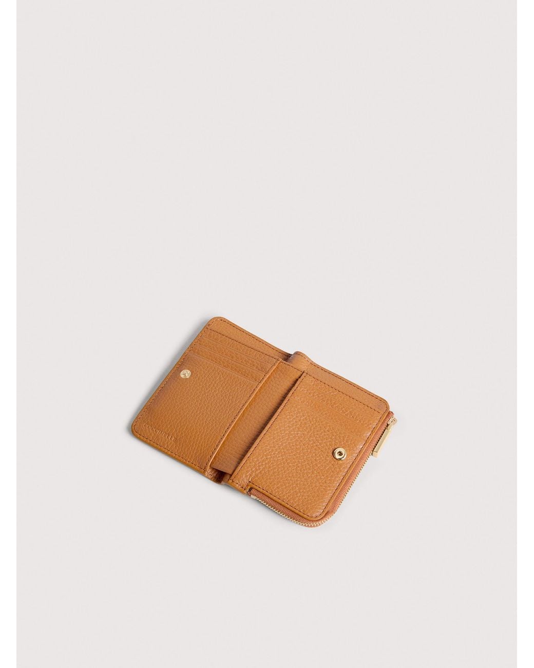 Coccinelle Multicolor Small Grained Leather Wallet Metallic Small