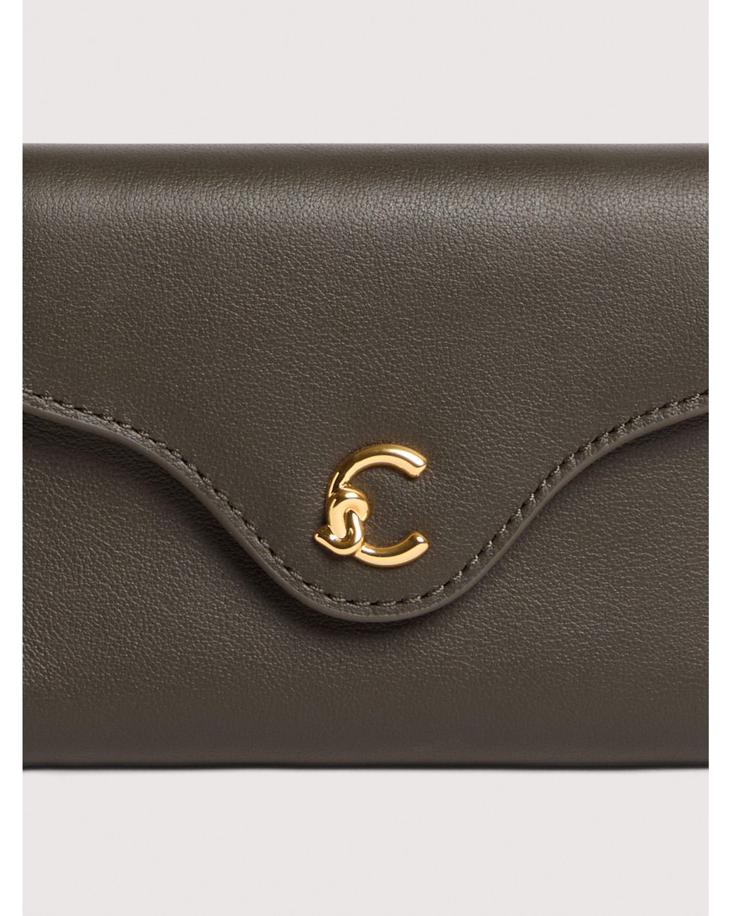 Coccinelle White Smooth Leather Wallet C-Me Small