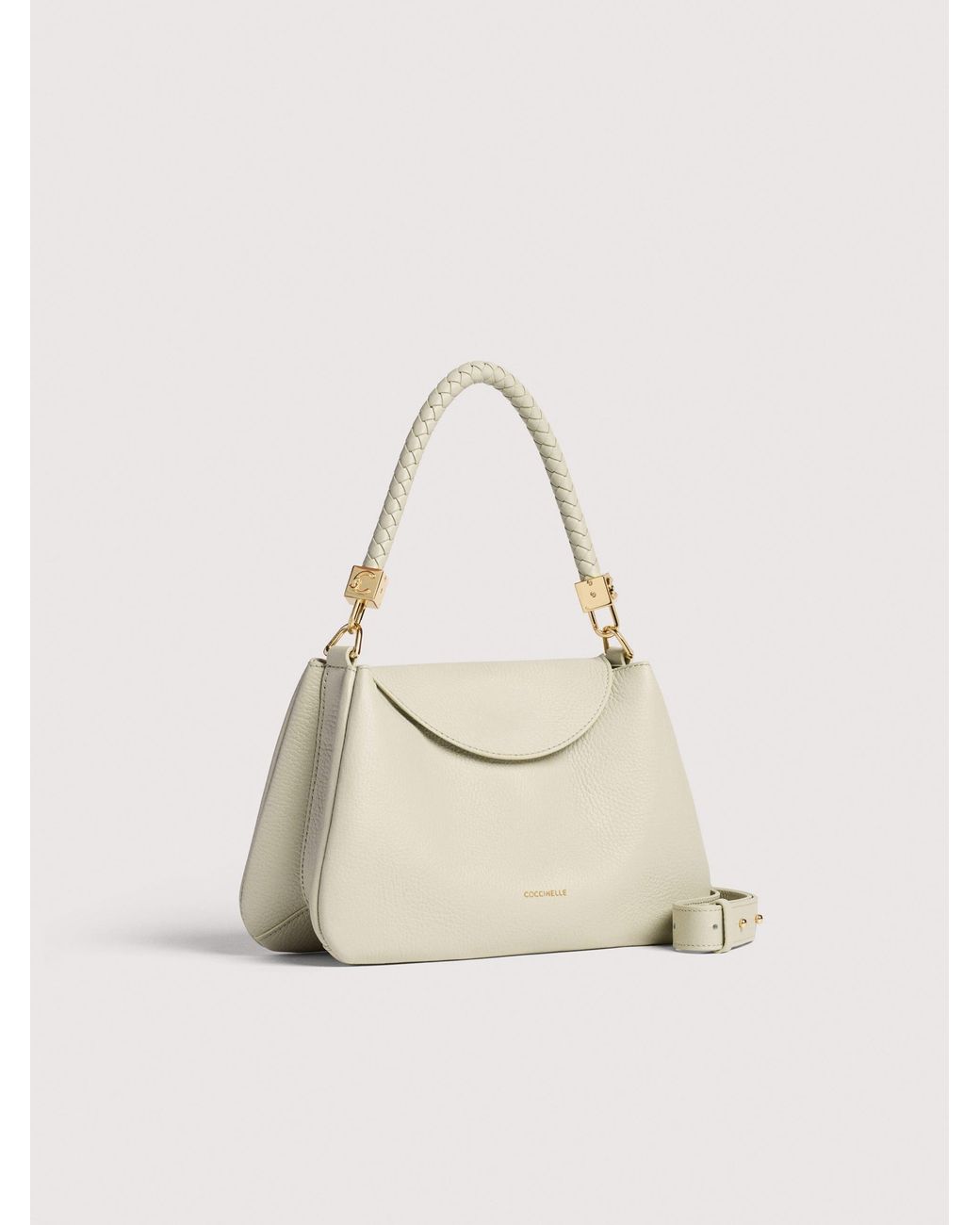 Coccinelle Natural Grained Leather Handbag Tiggy Small