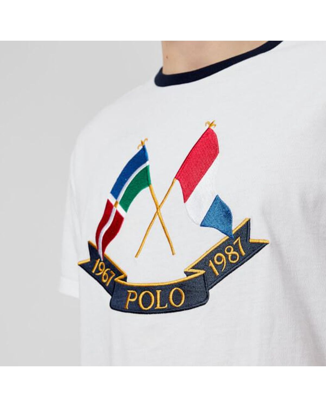 Polo ralph top lauren cross flags