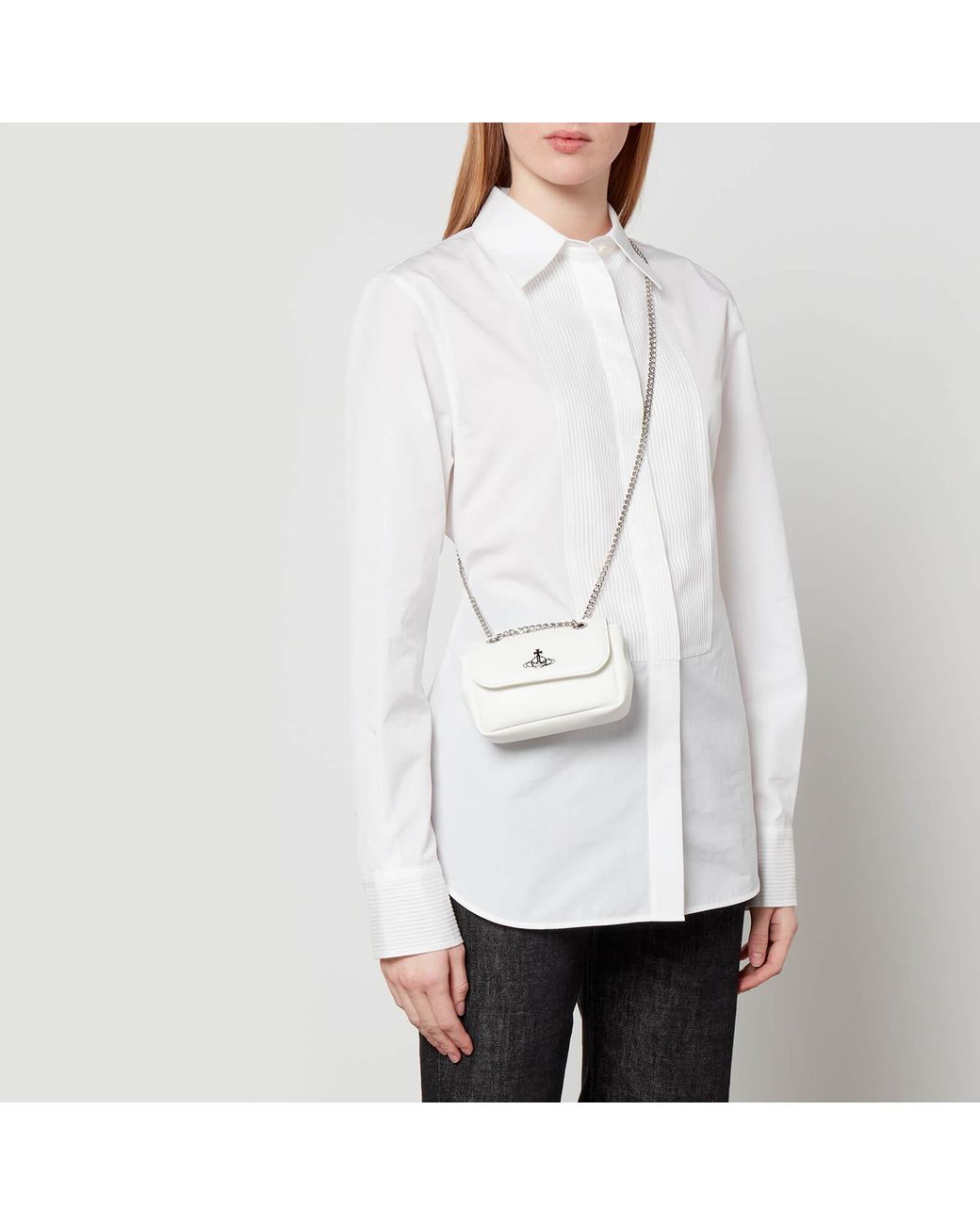 [Vivienne Westwood]★Re-Veganチェーン ショルダーバッグ★ Vivienne Westwood Re-vegan Faux Leather Shoulder Bag in