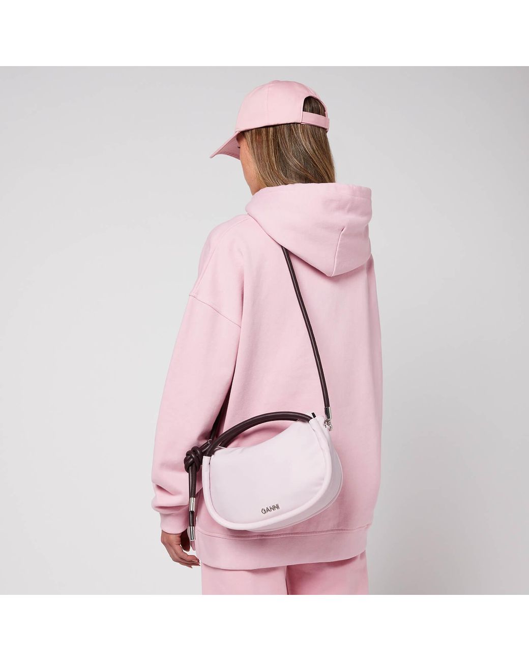 Ganni Small Knot Bag in Pink | Lyst