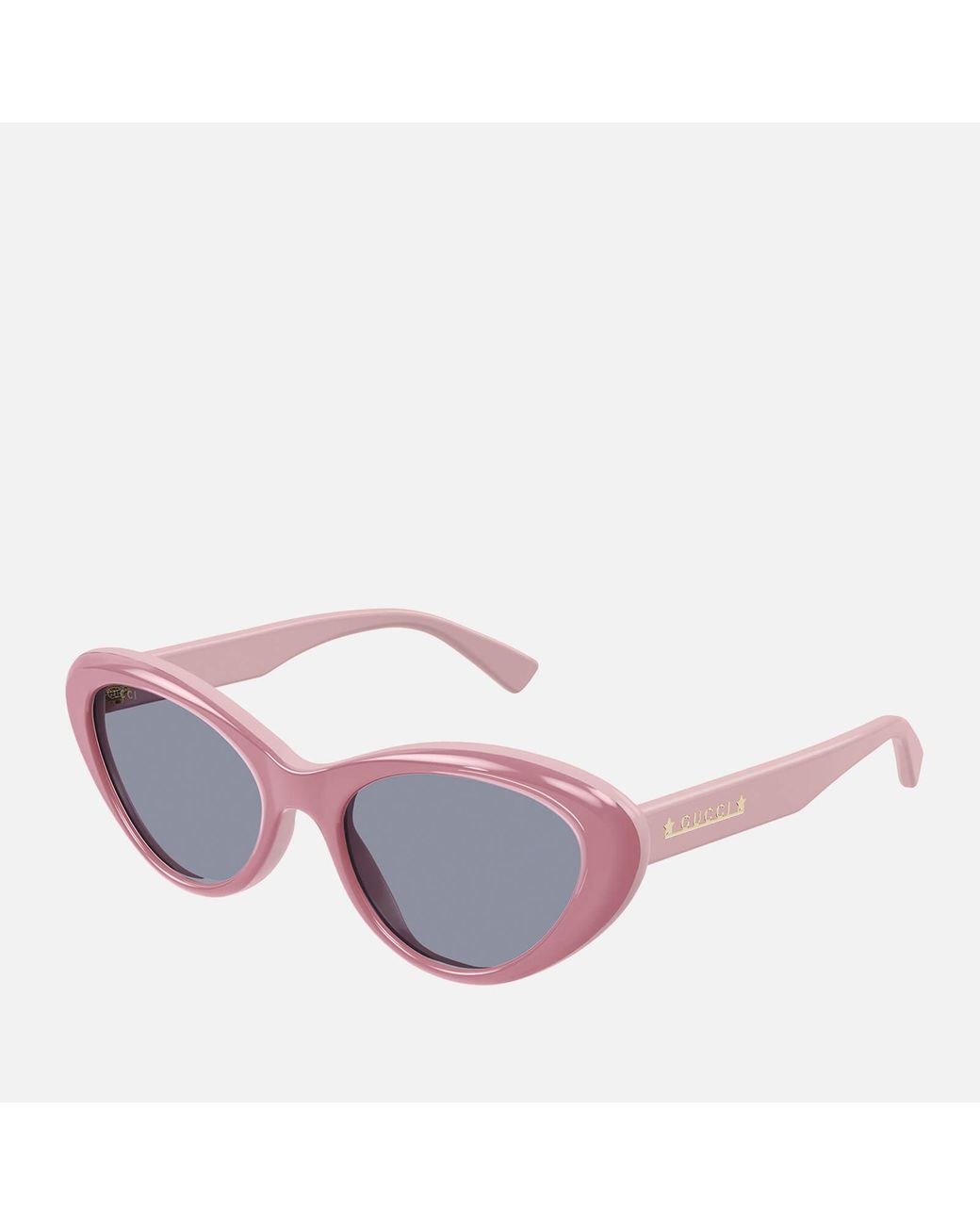 zaad Zakje Vluchtig Gucci Logo Cat Eye Sunglasses in Purple | Lyst