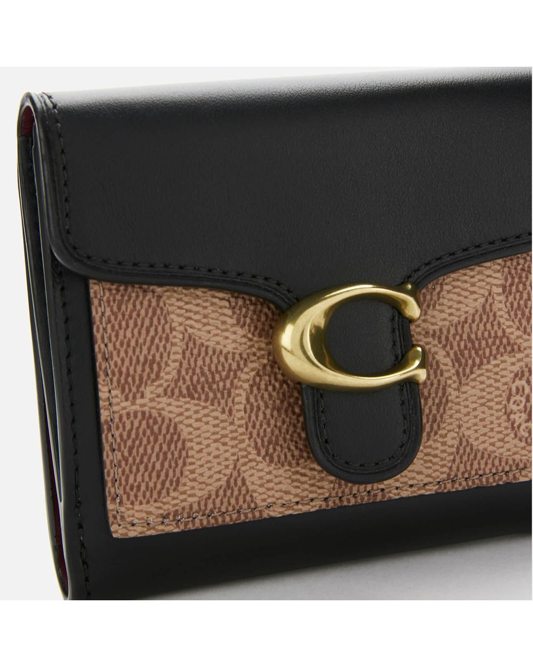COACH Colorblock Tabby Small Wallet in Black Lyst