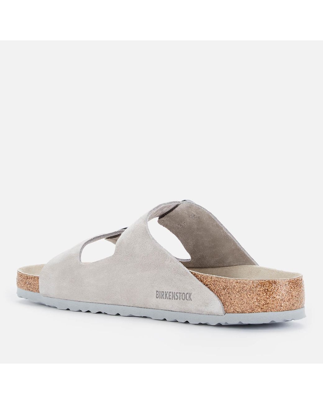 Birkenstock Arizona Suede Double Strap Sandals in Grey (Gray) for Men - Lyst