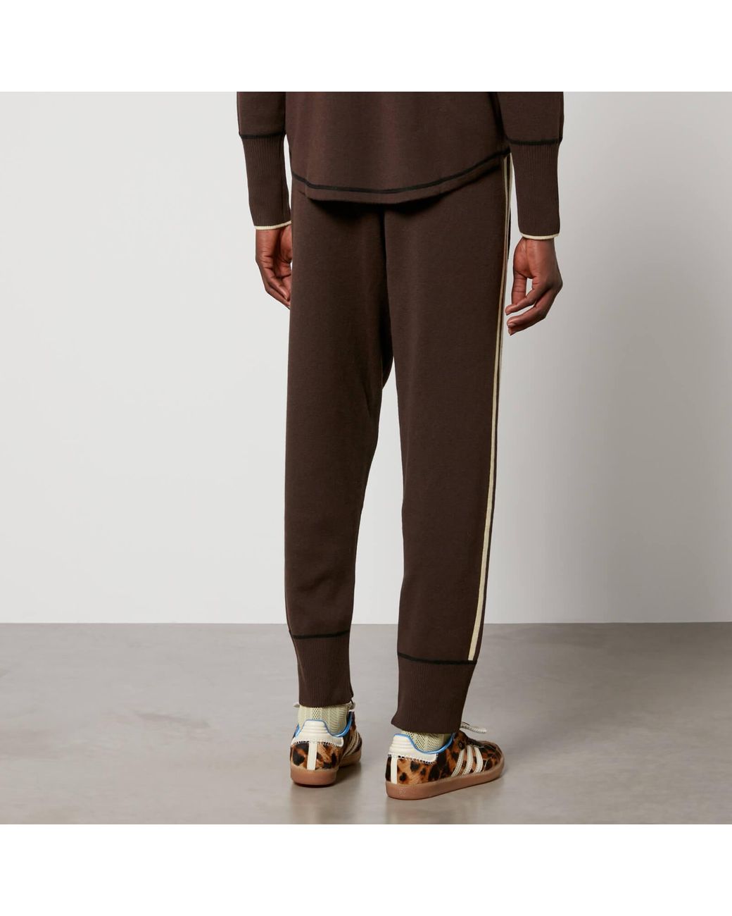 adidas Knit Joggers in Brown for Men Lyst