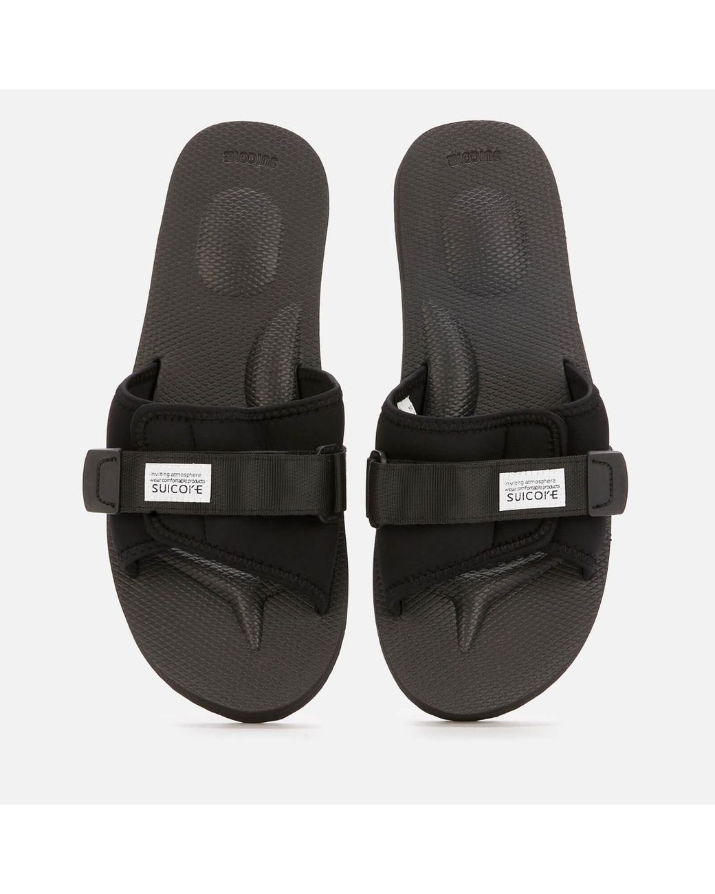 Suicoke Neoprene Padri Slide Sandals in Black | Lyst