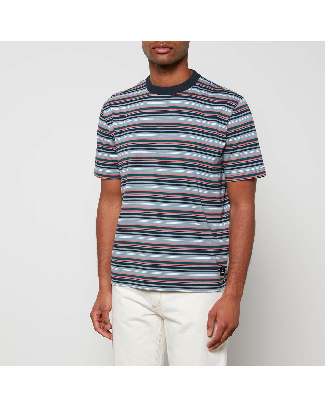 paul smith multi stripe t shirt