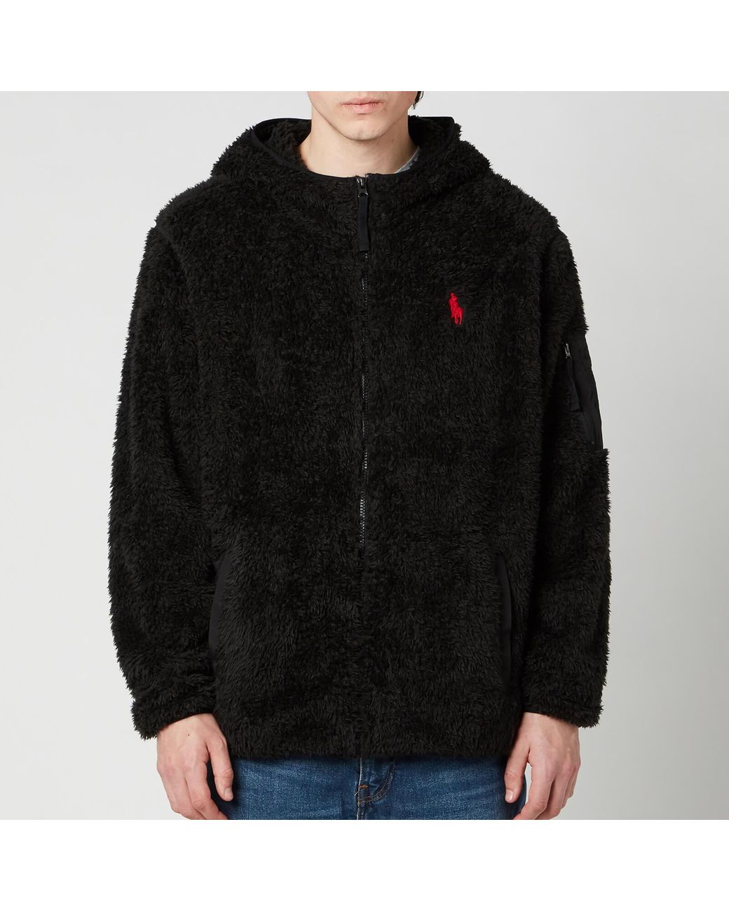 ralph lauren sherpa hoodie