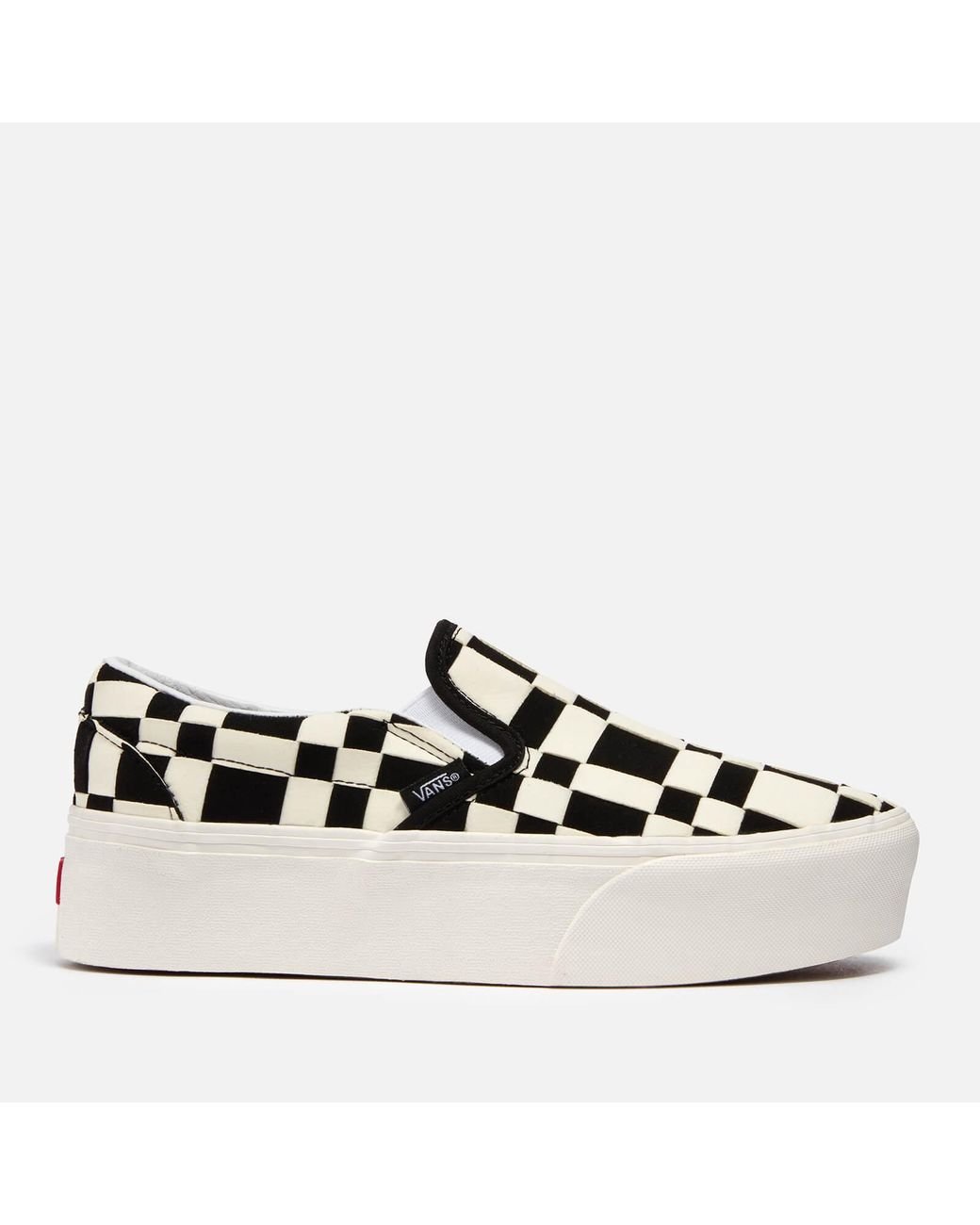 Vans Woven Check Stackform Faux Suede Trainers in Black | Lyst Vans Woven Check Stackform Faux Suede Trainers in Black | Lyst