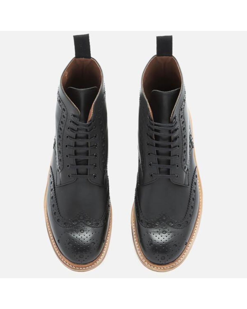 Grenson fred v black sale