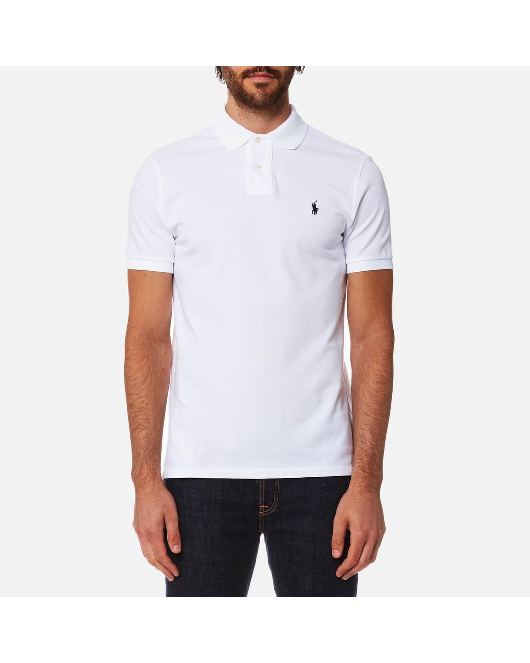 Short sleeve 100/% Mercerize Cotton made in Italy Color Royal Blue Men/'s Polo