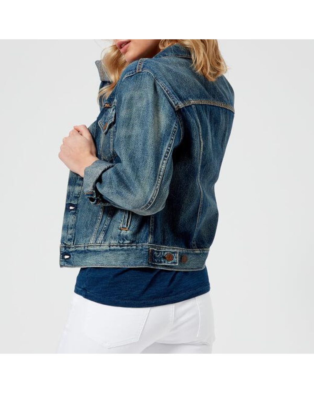 Polo Ralph Lauren Women's Denim Trucker Jacket in Blue | Lyst