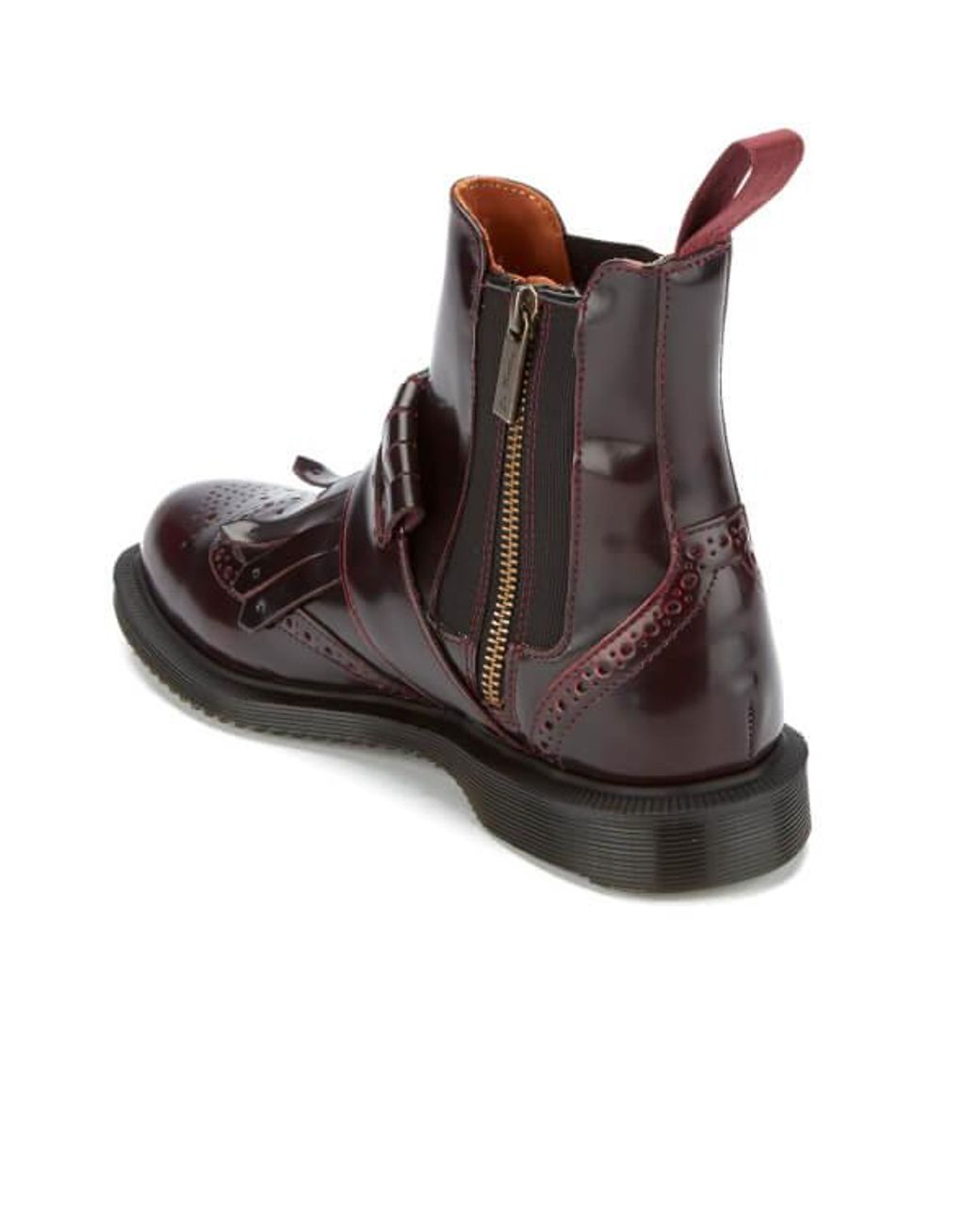 Dr. Martens Women's Tina Arcadia Leather Kiltie Chelsea Boots in Brown |  Lyst Canada