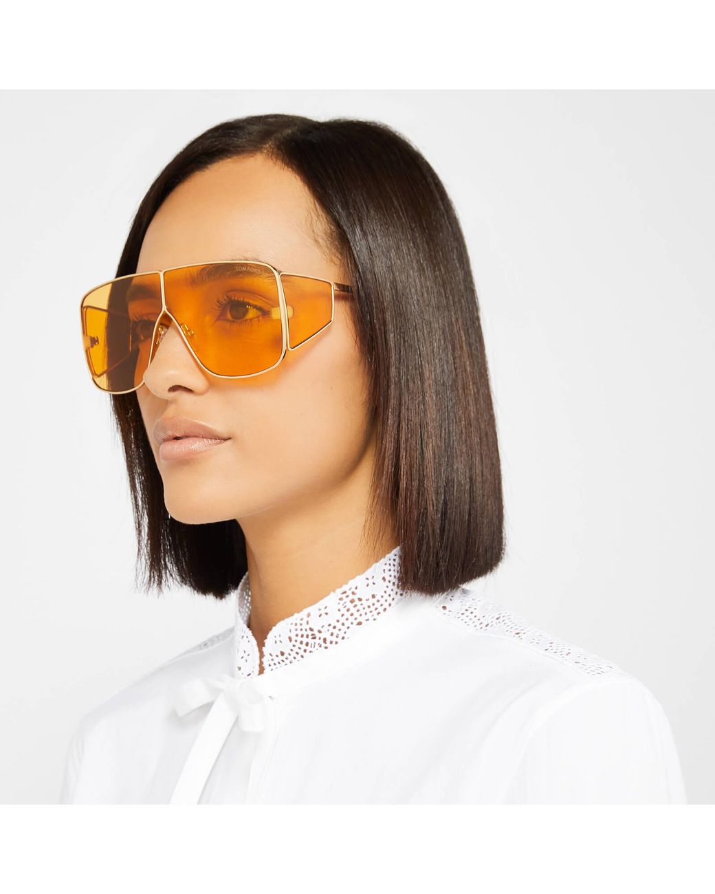 Tom Ford Spector Sunglasses in Yellow | Lyst UK