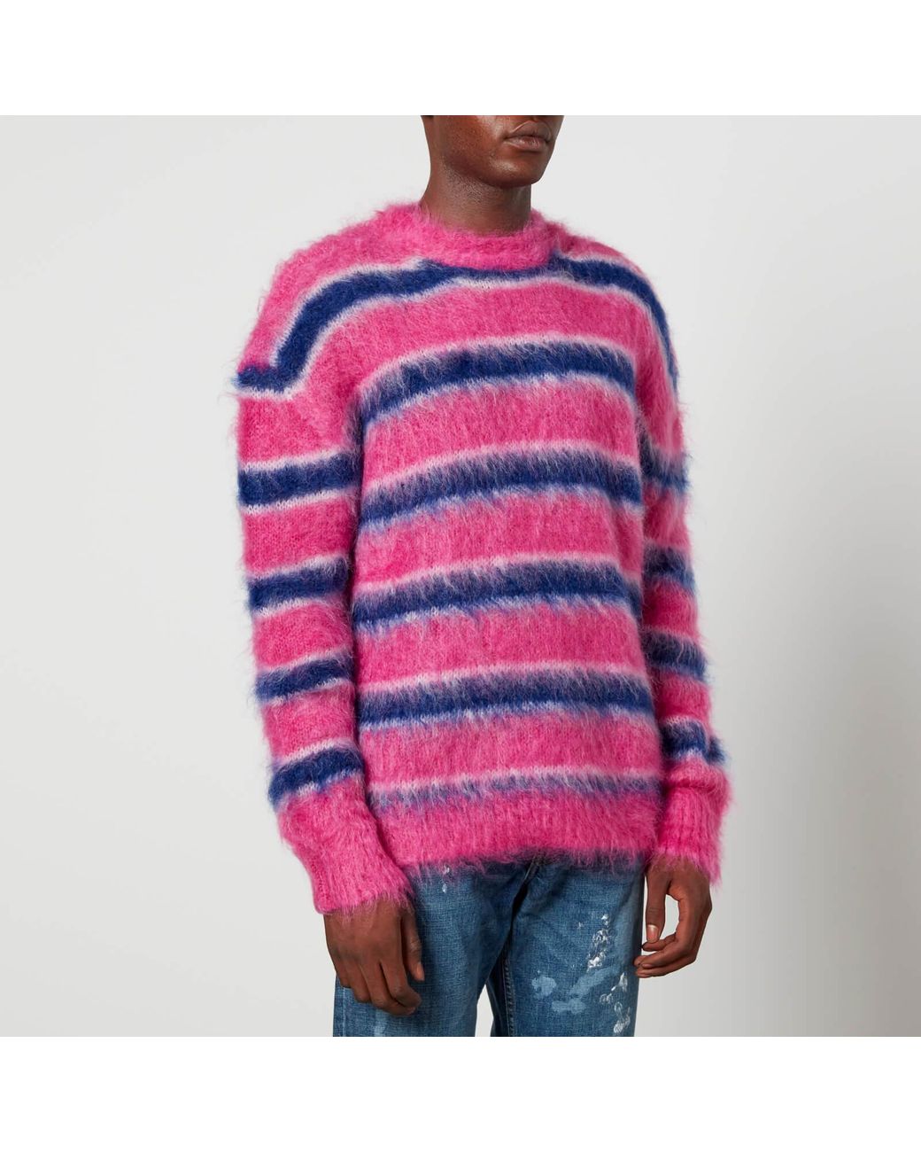 1980's melange mix mohair pink knit