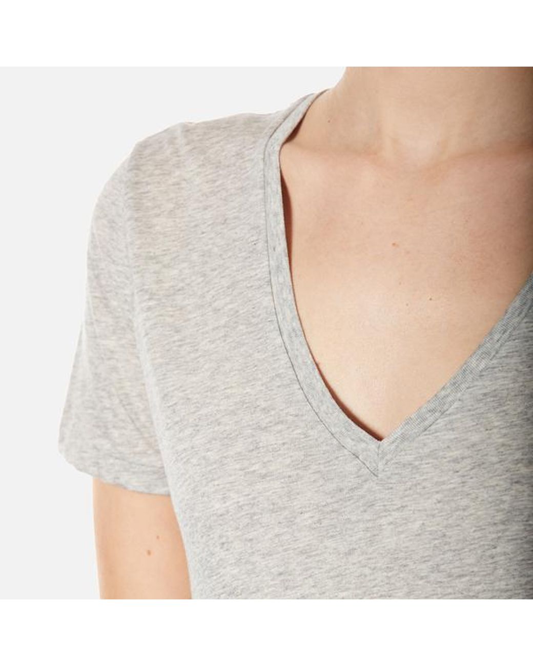 Polo Ralph Lauren Women's V Neck Tshirt in Grey | Lyst Australia