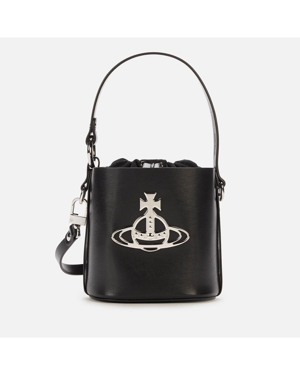 Vivienne Westwood Daisy Small Drawstring Bucket Bag in Black | Lyst Canada