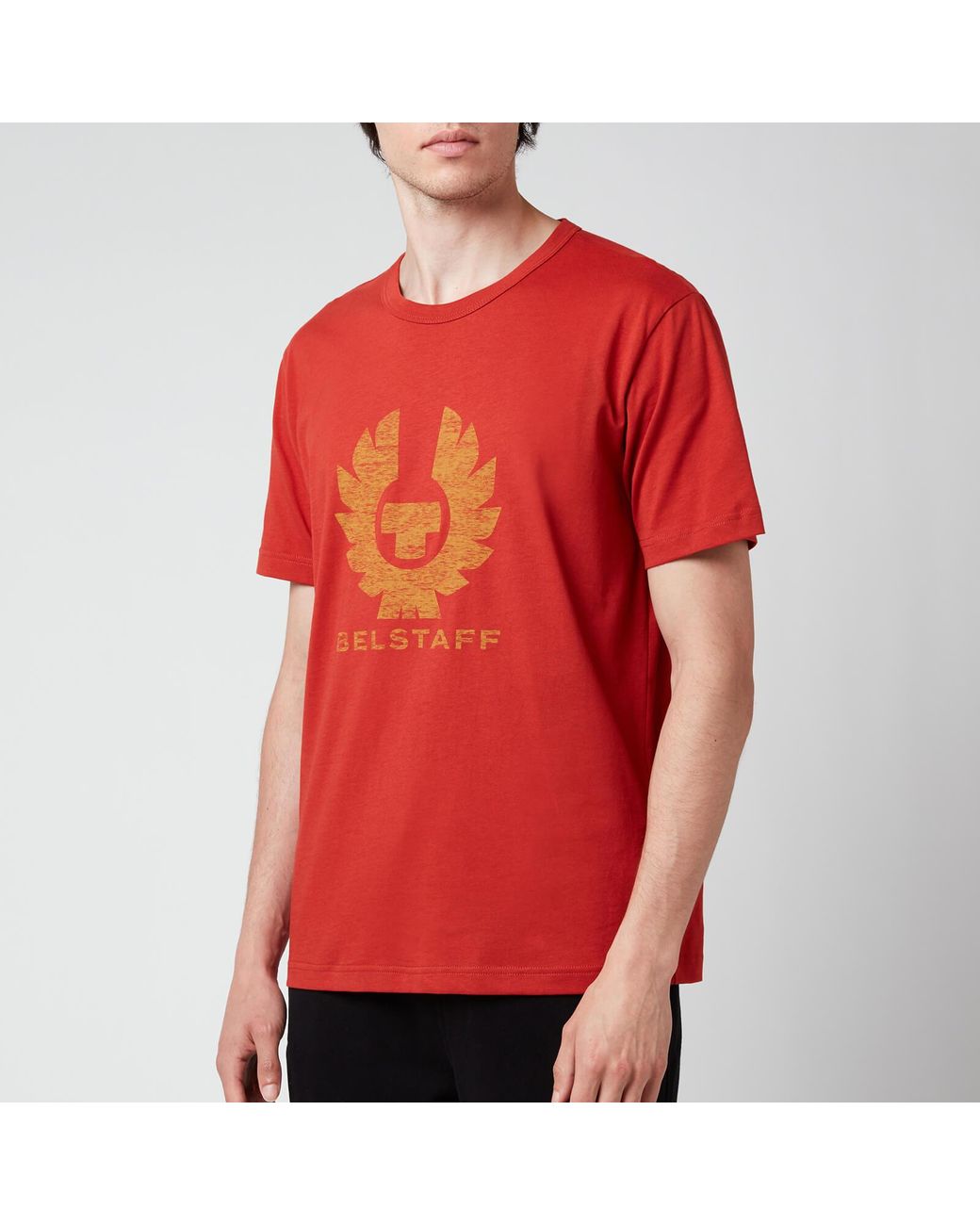 belstaff red t shirt