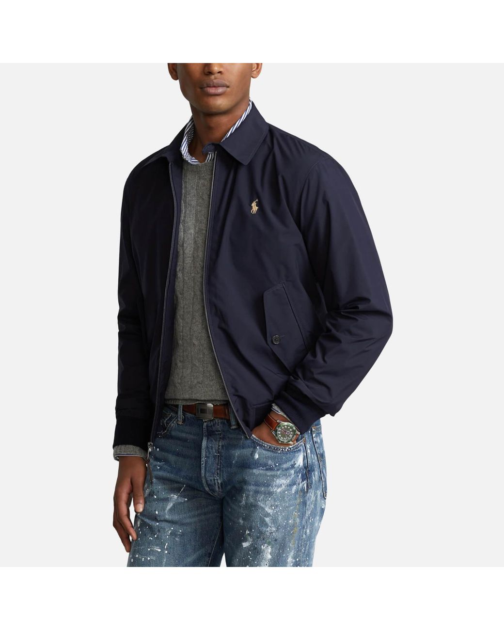 Polo Ralph Lauren Packable Commuter Windbreaker in Blue for Men | Lyst