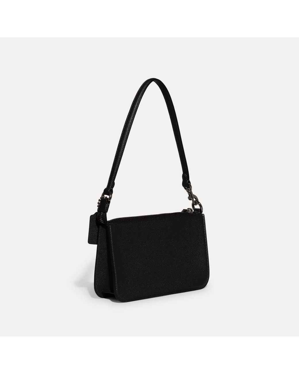 COACH Cross grain Leather Pouch Bag in Black Lyst UK