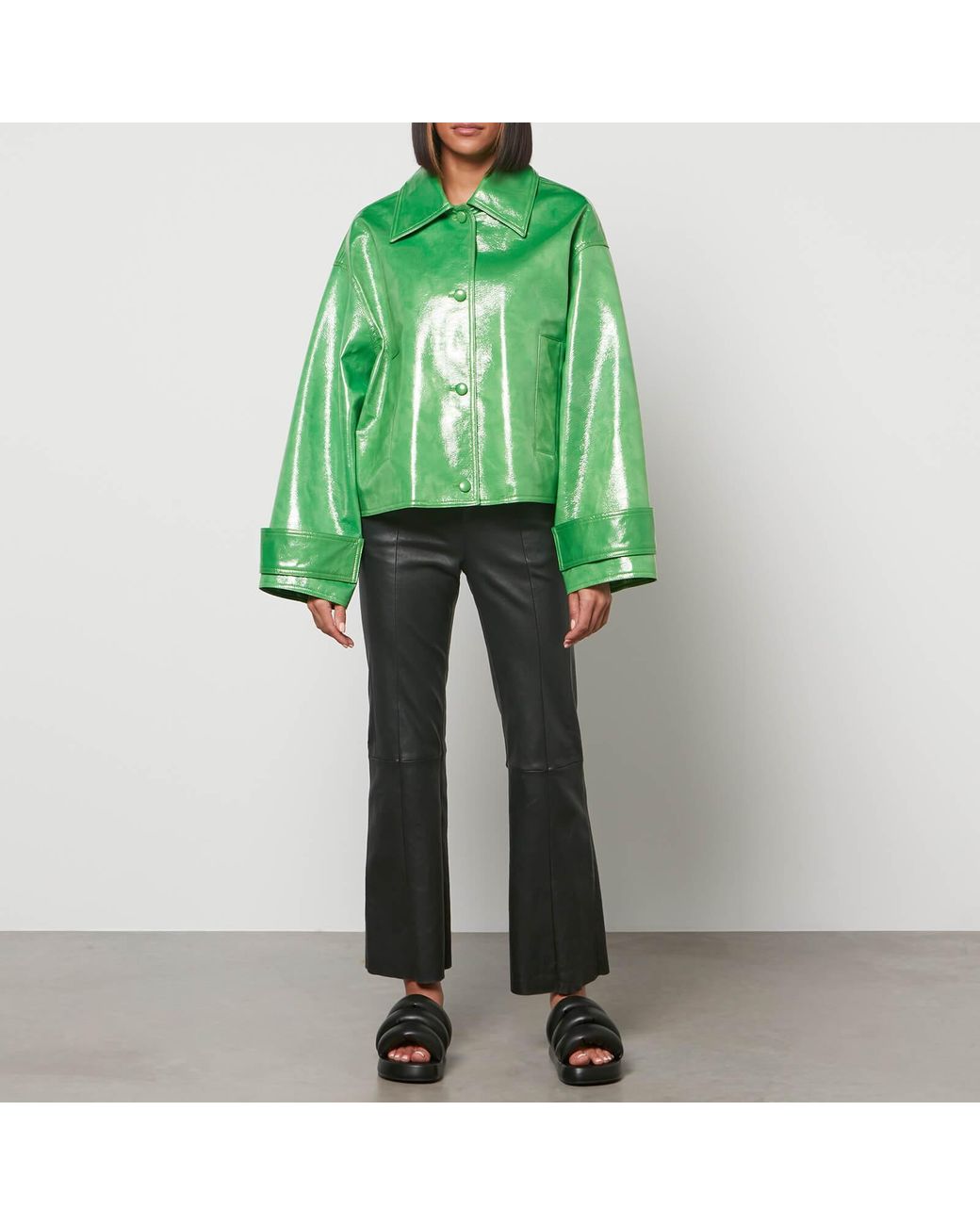 Stand Studio Charleen Jacket in Green | Lyst