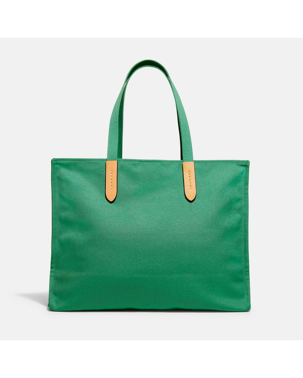 Coach green tote hotsell