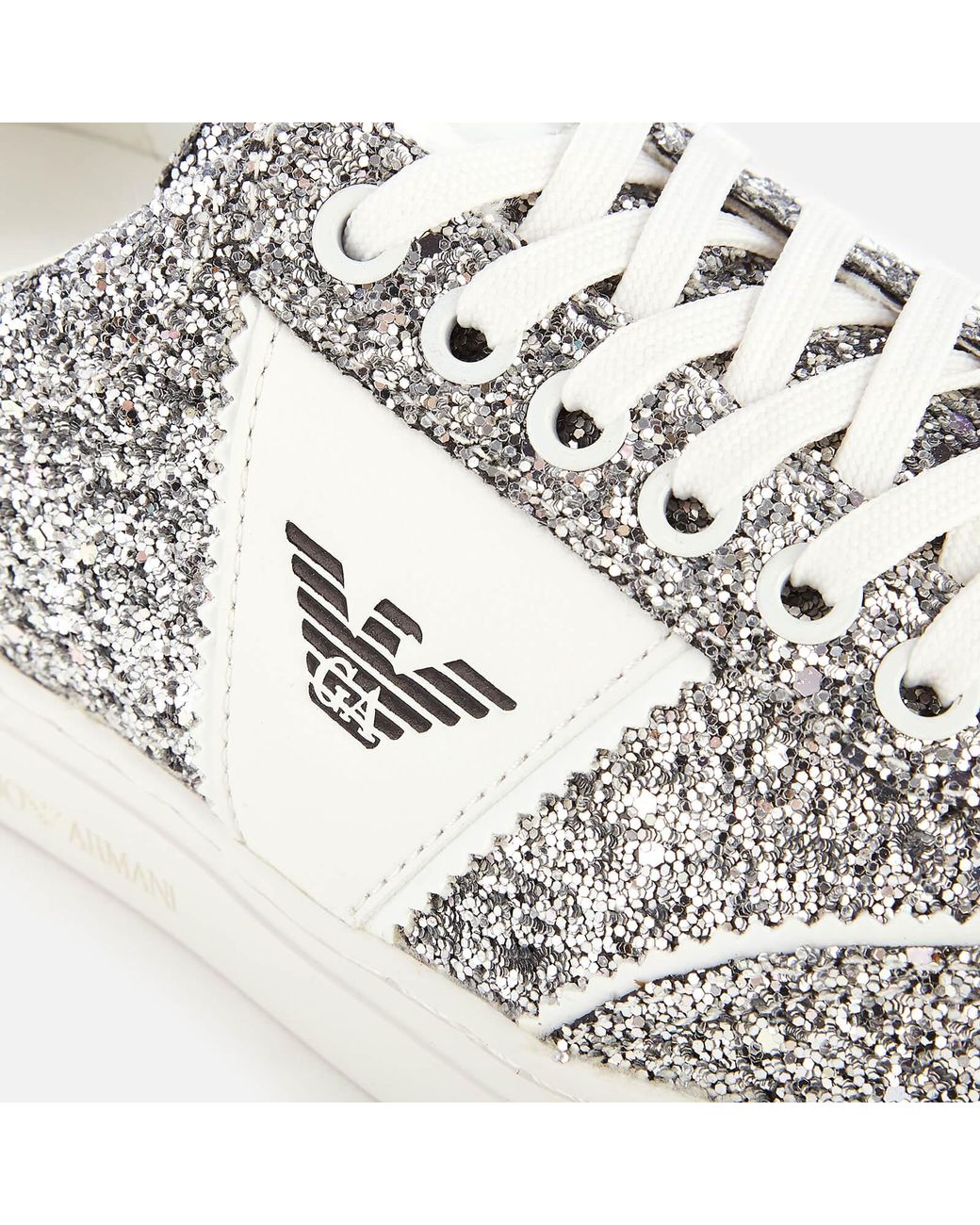 armani glitter trainers
