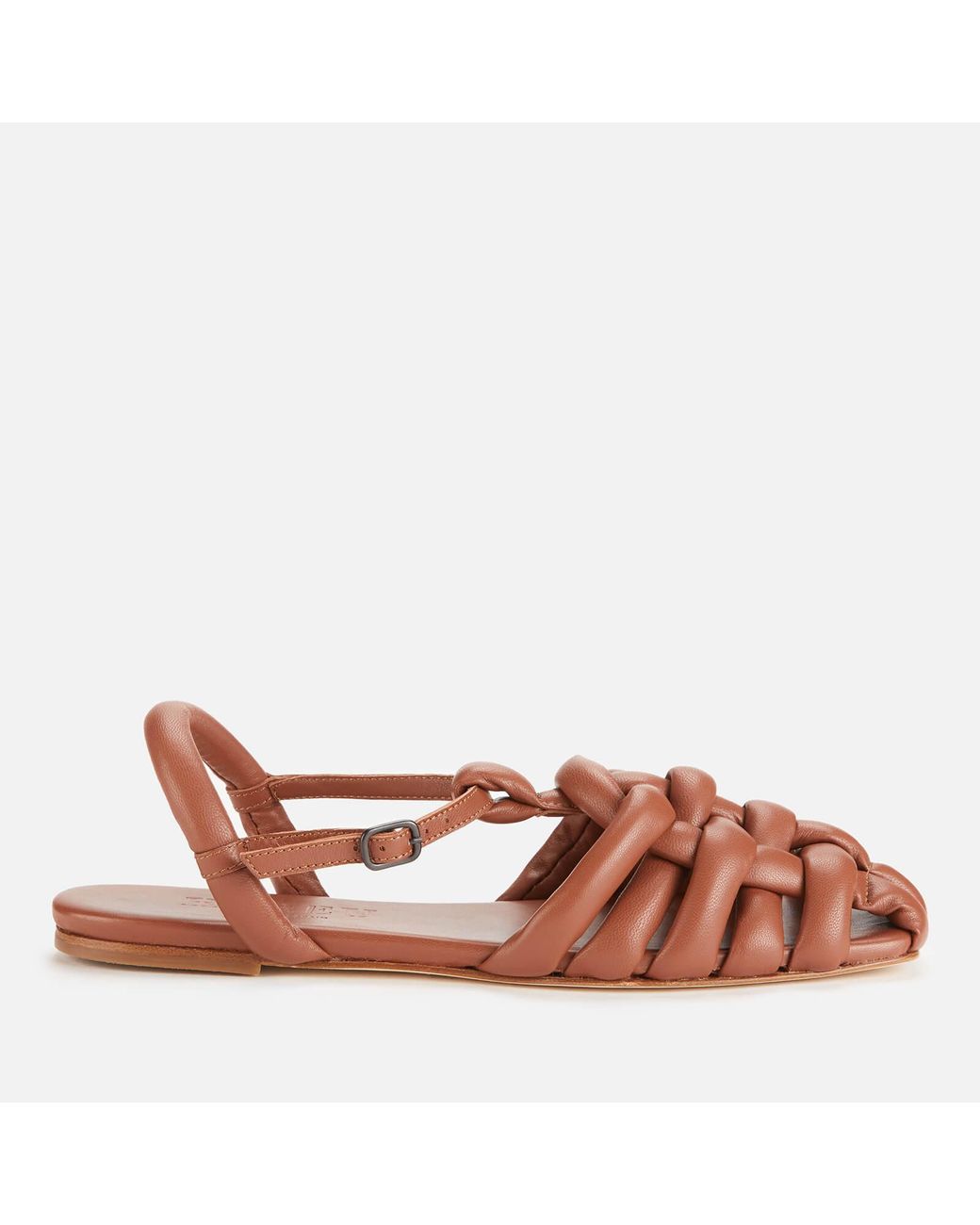 Hereu Cabersa Leather Fisherman Sandals in Brown | Lyst