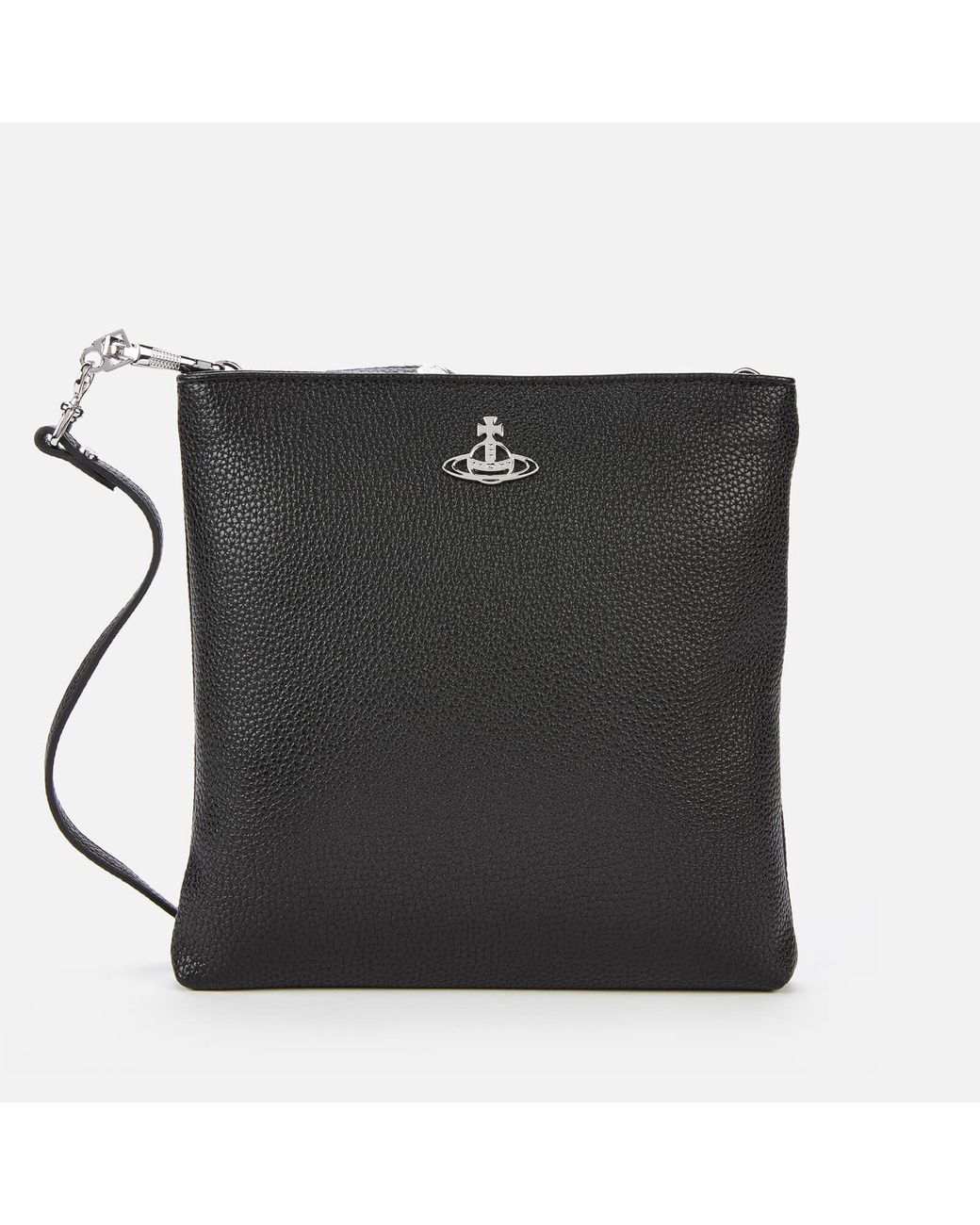 Vivienne Westwood Johanna Vegan New Square Cross Body Bag in Black