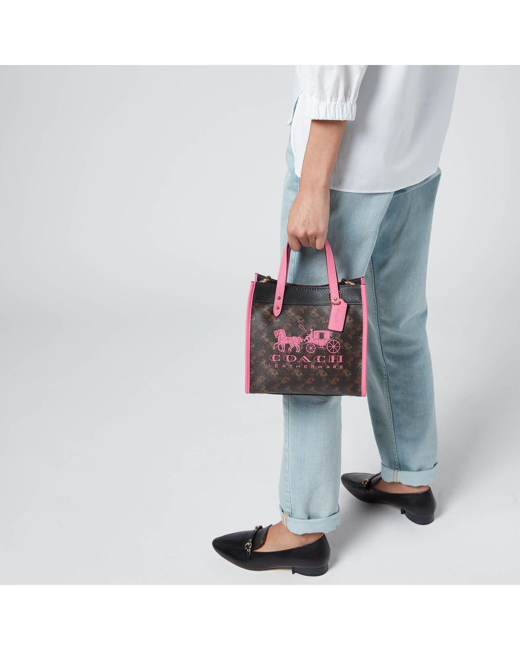 COACH Horse And Carriage Field Tote Bag in Red | Lyst Canada