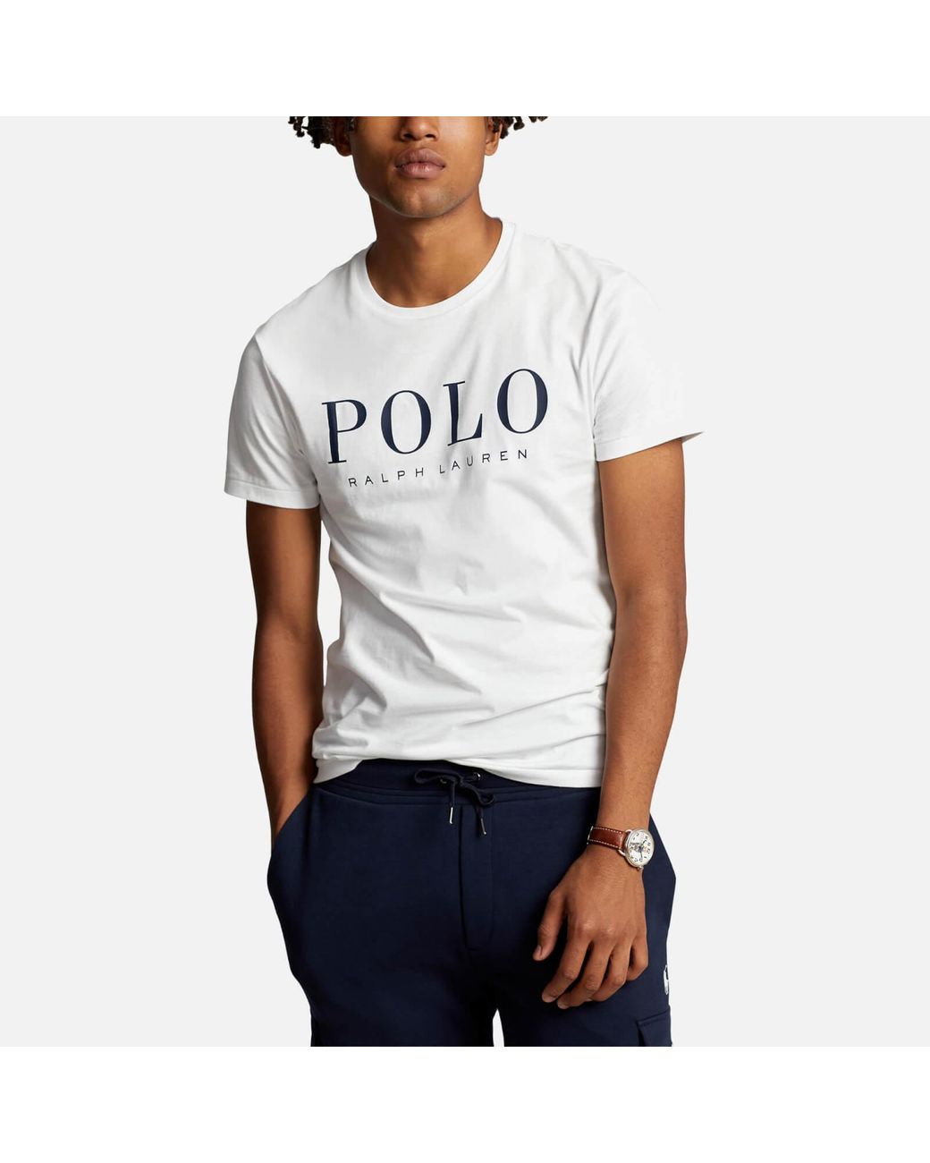 Polo Ralph Lauren Logo-print Cotton-jersey T-shirt in White for Men | Lyst  UK