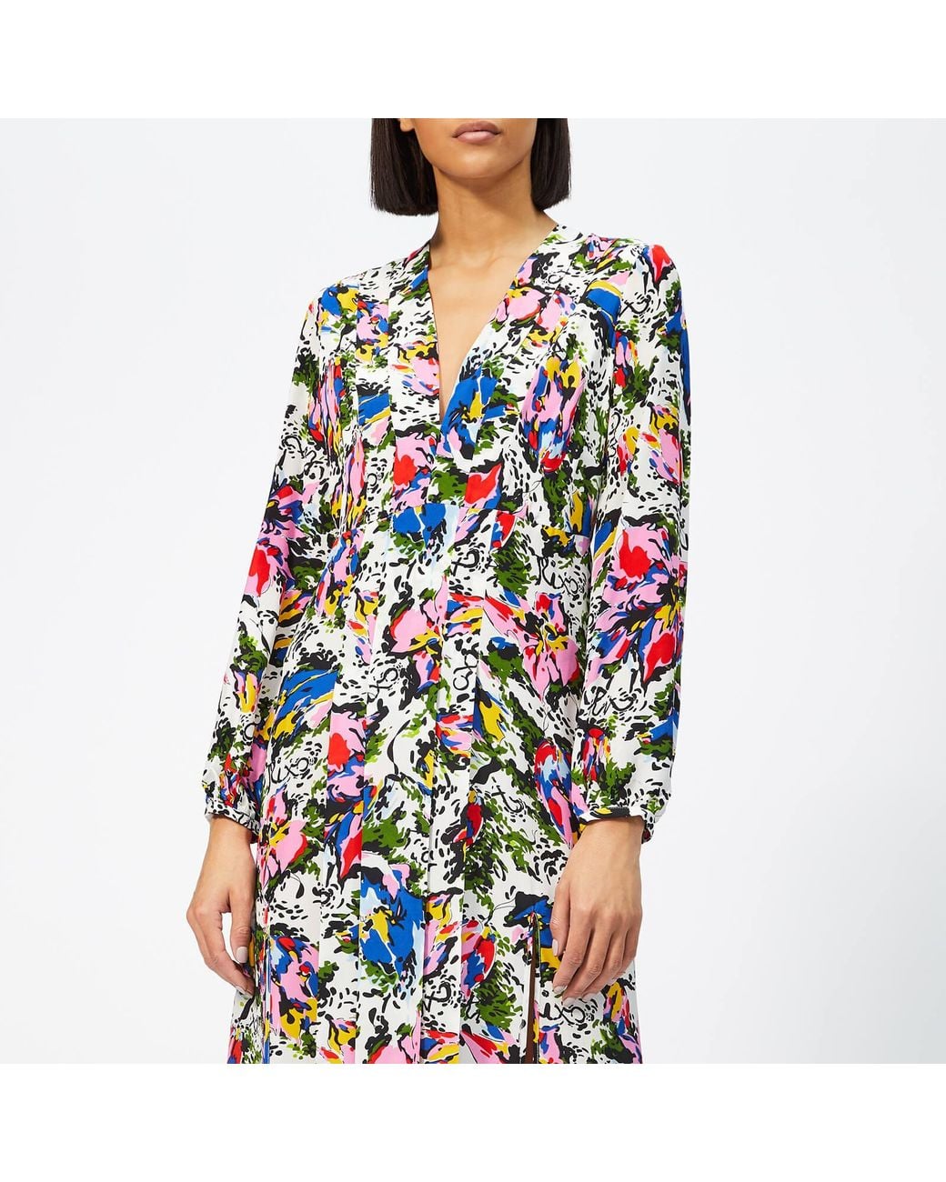 RIXO London Silk Camellia Floral Dress 