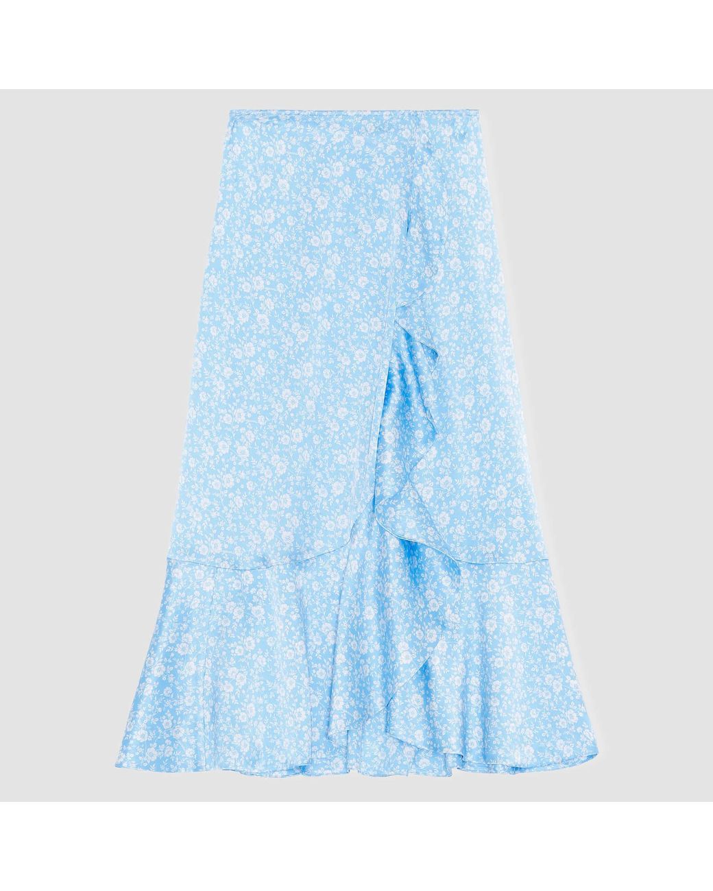 ganni silk skirt