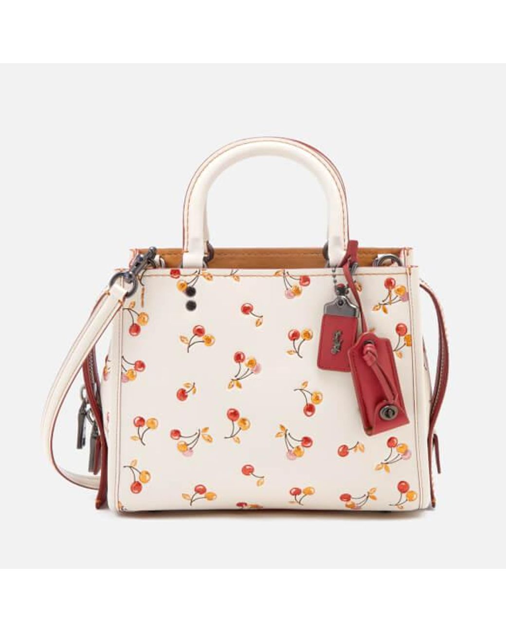 COACH Leather Women's Cherry Print Rogue Shoulder Bag Lyst