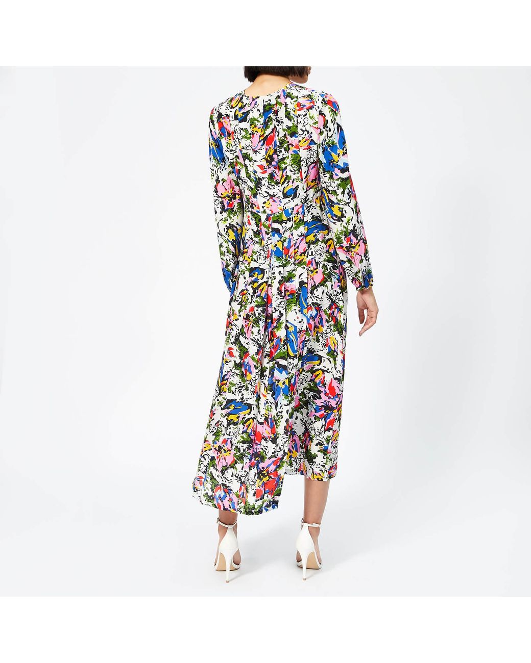 RIXO London Silk Camellia Floral Dress 