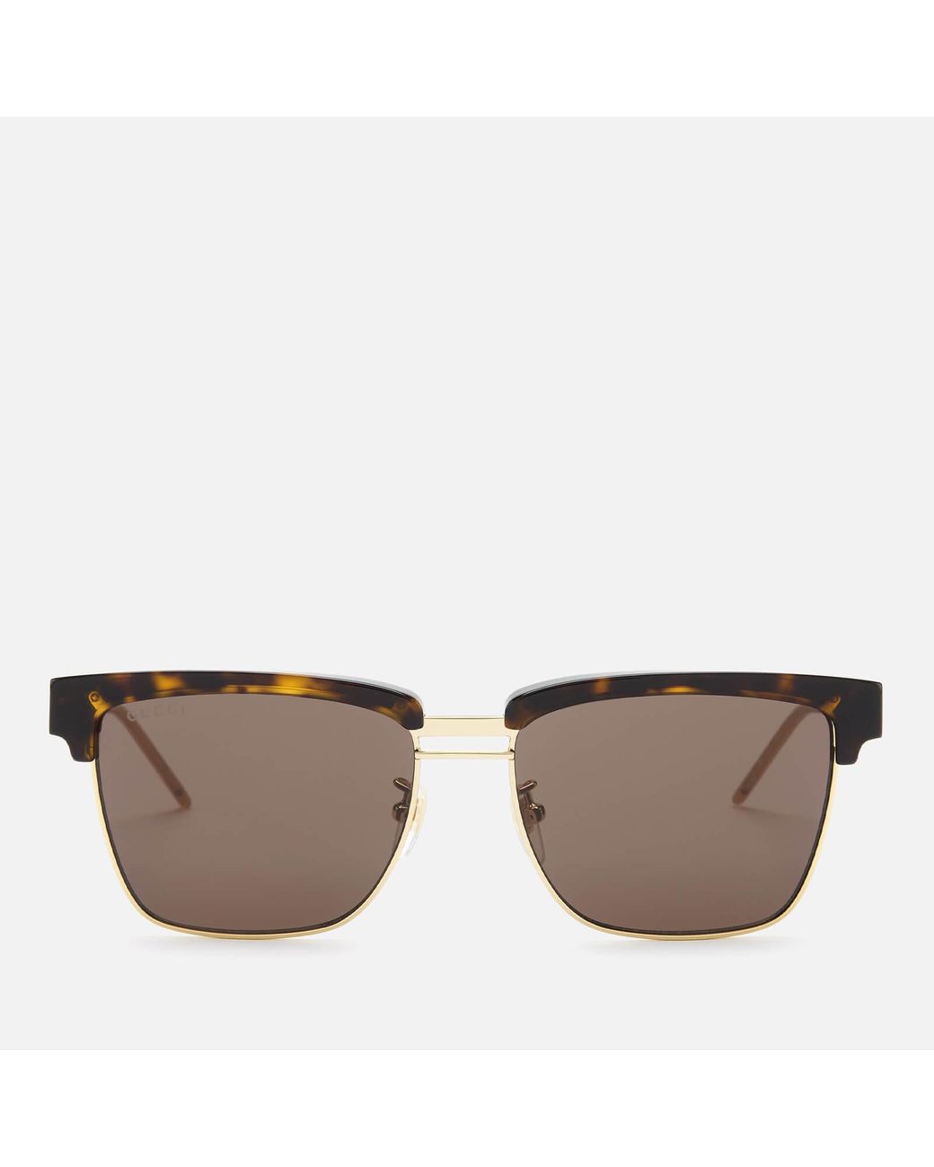 Gucci Browline Square Acetate And Metal Sunglasses for Men | Lyst